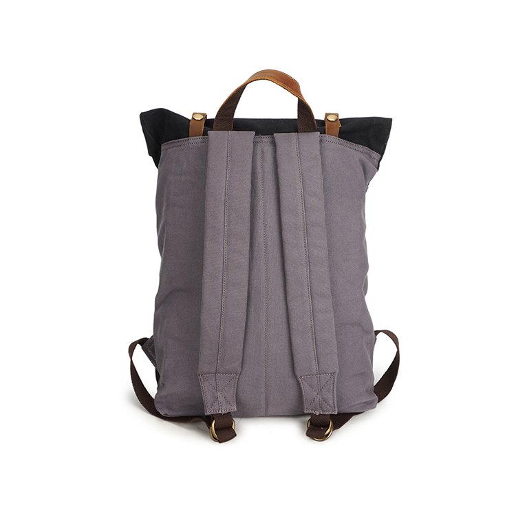 Stylish mens Waterproof back pack rucksack large vintage waxed canvas laptop backpack