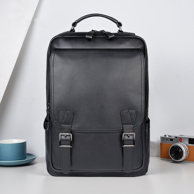 Custom Logo Fashion Leather Backpack 2022 Hot Selling Smart Travel Backpack Men's Business Backpack Custom 15 Inch Laptop