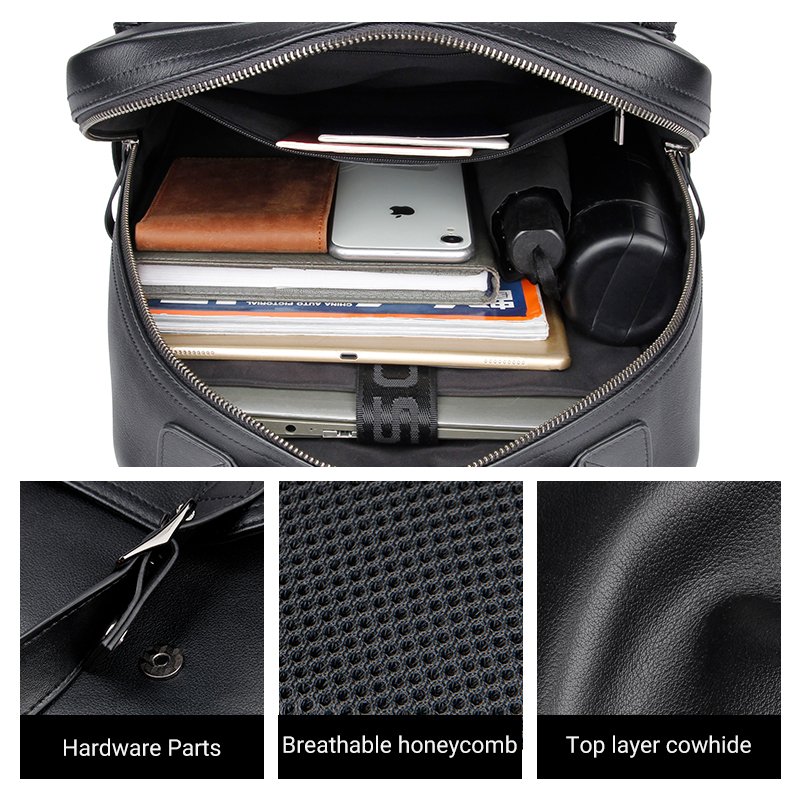 Custom Logo Fashion Leather Backpack 2022 Hot Selling Smart Travel Backpack Men's Business Backpack Custom 15 Inch Laptop