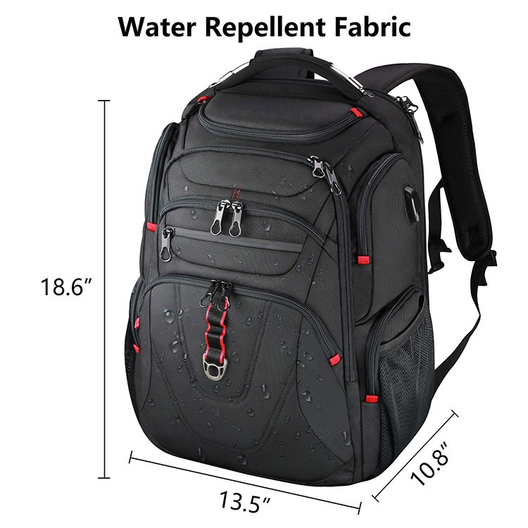 Traveling Bag Laptop Backpack 18.4 inch Gaming Backpack Waterproof Bag College Daypack Business Backpack with USB Port