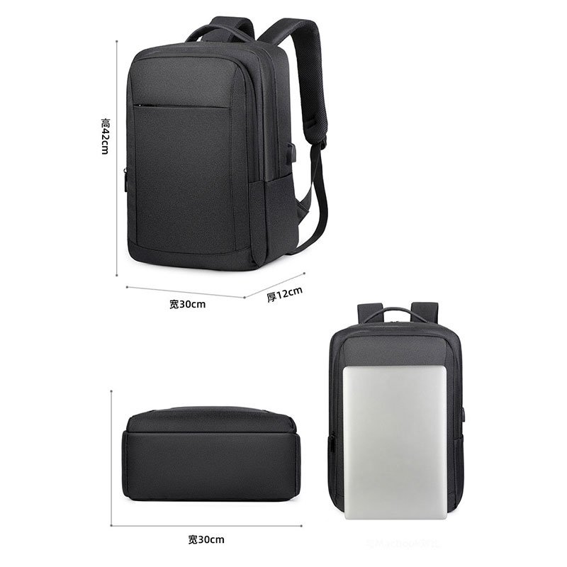 Custom Ultralight Shoulder Recycled Computer Business Bag Men's Laptop Backpack Large Capacity Student School Backpack with USB