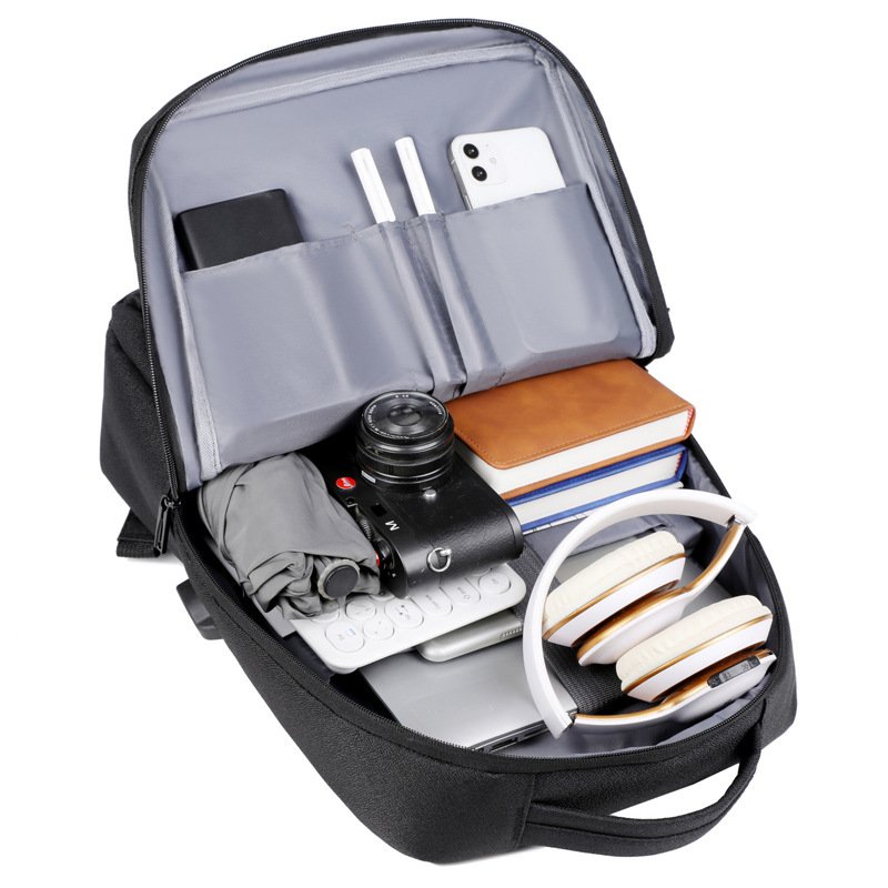 Custom Ultralight Shoulder Recycled Computer Business Bag Men's Laptop Backpack Large Capacity Student School Backpack with USB