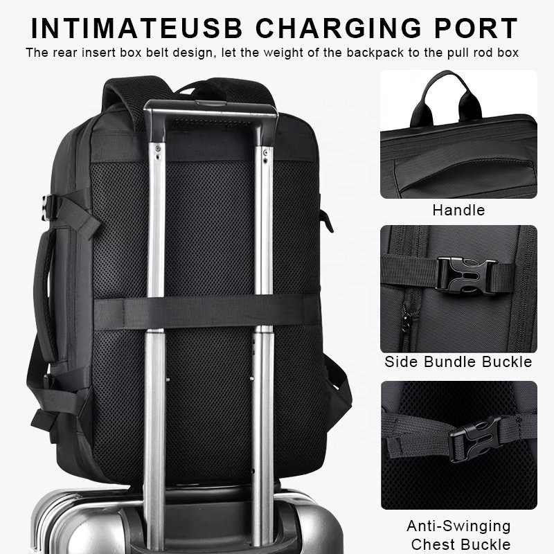Factory Custom Backpack Outdoor Best Laptop Backpack Bag For Men Expandable Waterproof Business Travel Backpack with USB