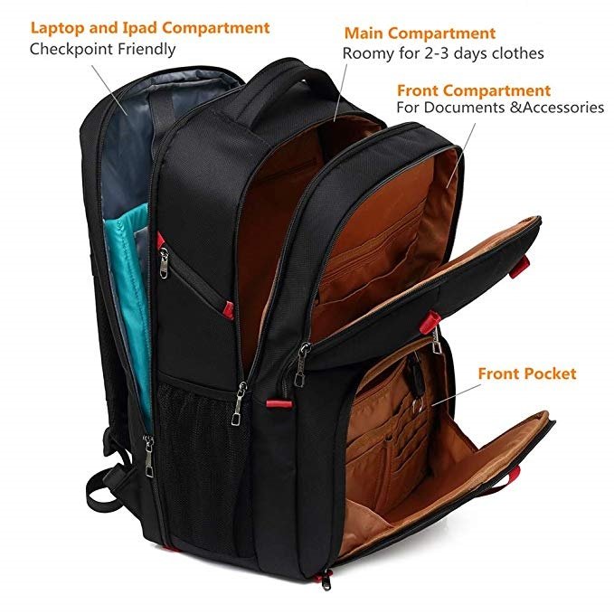 Business Travel Laptop Backpack with USB Charging Port School Backpack Laptop Bag