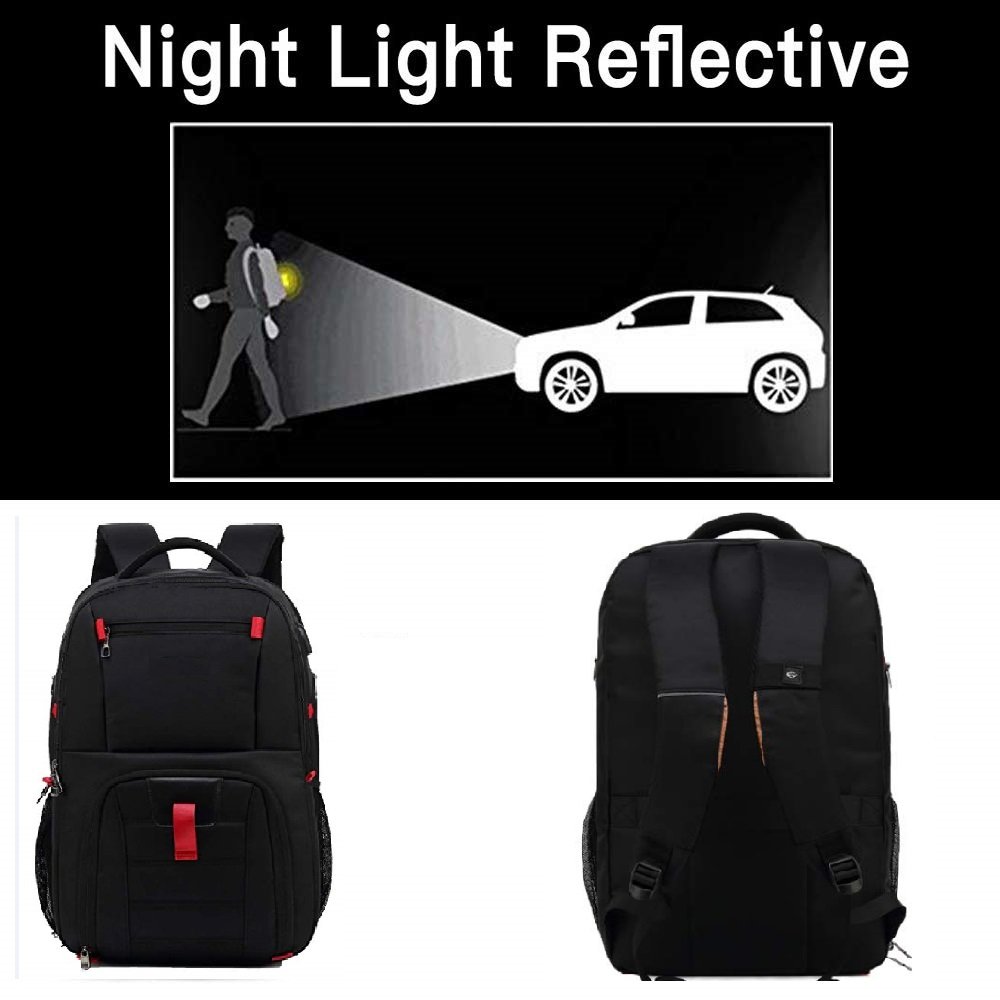 Business Travel Laptop Backpack with USB Charging Port School Backpack Laptop Bag