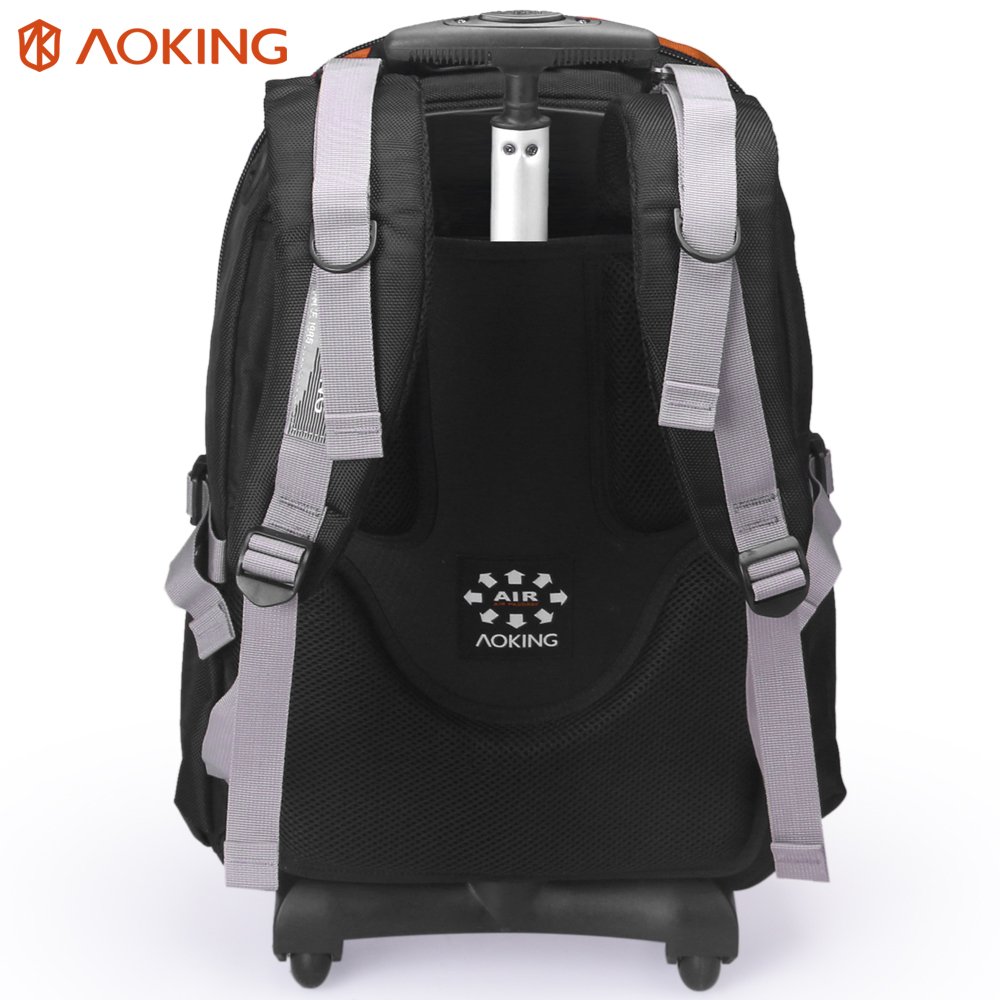 Backpack manufacturer custom Durable design 18 inches mochilas con ruedas school rolling trolley laptop backpack large capacity