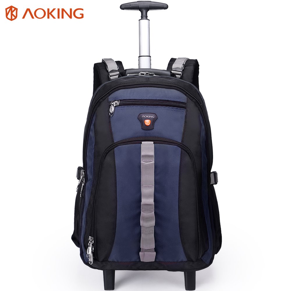 Backpack manufacturer custom Durable design 18 inches mochilas con ruedas school rolling trolley laptop backpack large capacity