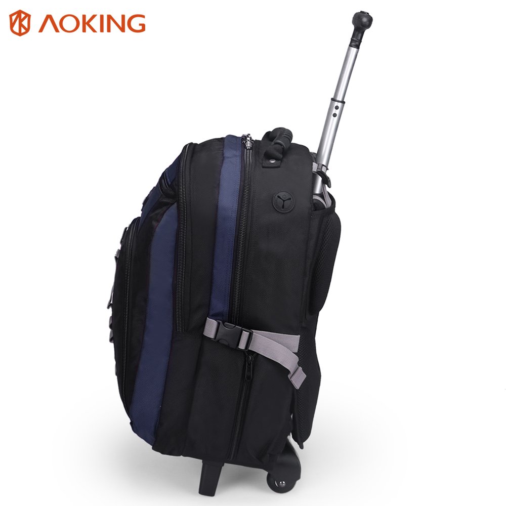 Backpack manufacturer custom Durable design 18 inches mochilas con ruedas school rolling trolley laptop backpack large capacity