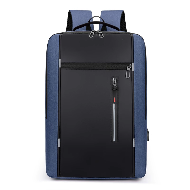 Low MOQ Custom Logo Geometric Laptop Backpack Computer Charging Backpacks Travelling Laptop Backpack With USB Schoolbag