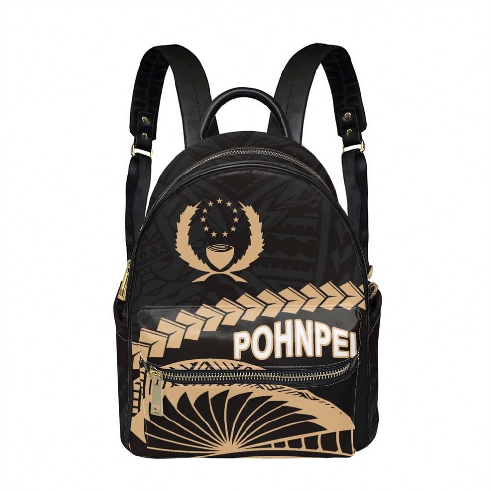 Polynesian Tribal Custom Print Logo Newest Design Fashion PU Leather Outdoor Travel Casual Sports Purse Laptop Backpacks Women