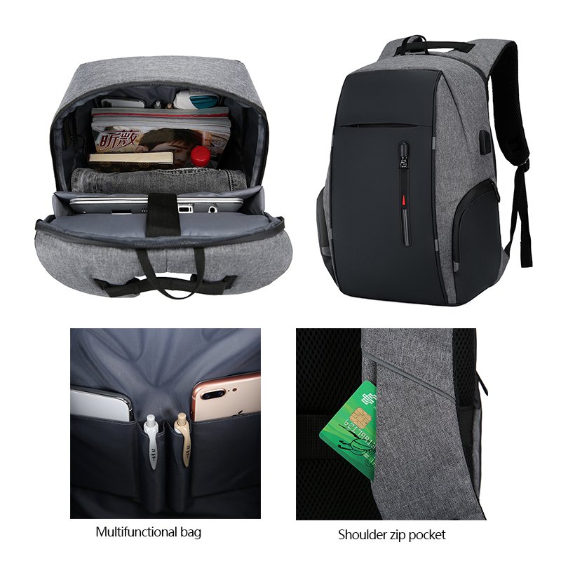 Custom Logo nylon daily life polyester travel computer waterproof 15.6 fashionable business bagpack laptop back bag backpack