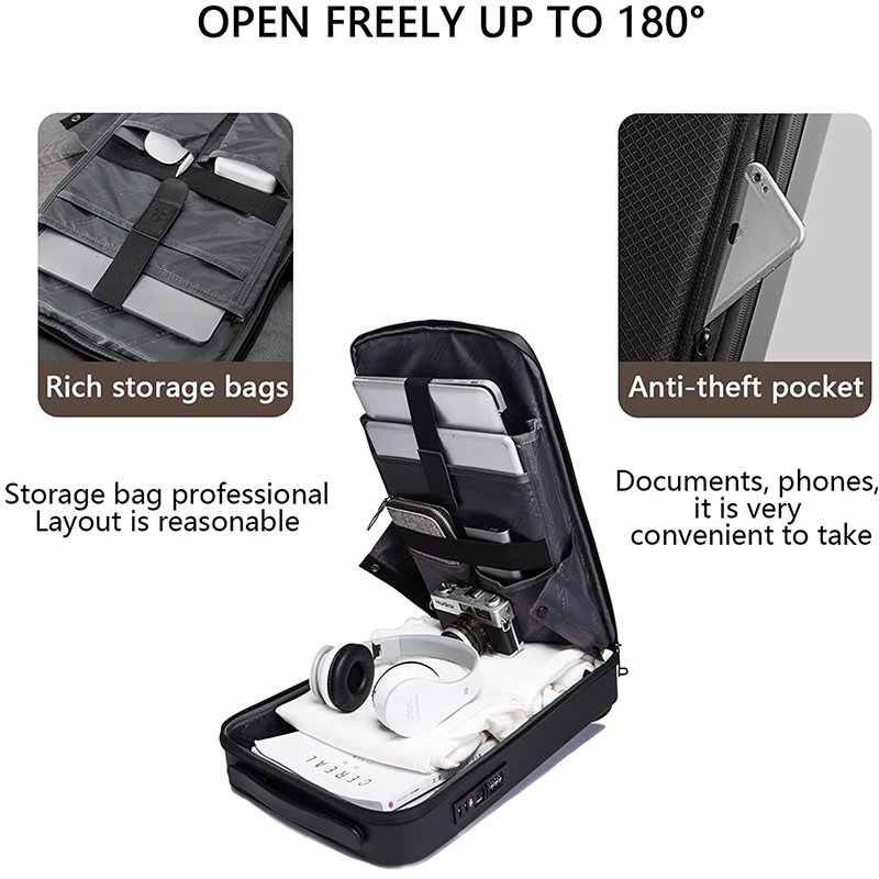 USB Fit Hard Shell Bag Waterproof Gaming Computer Backpack Casual Hard Shell Laptop Backpack for Men