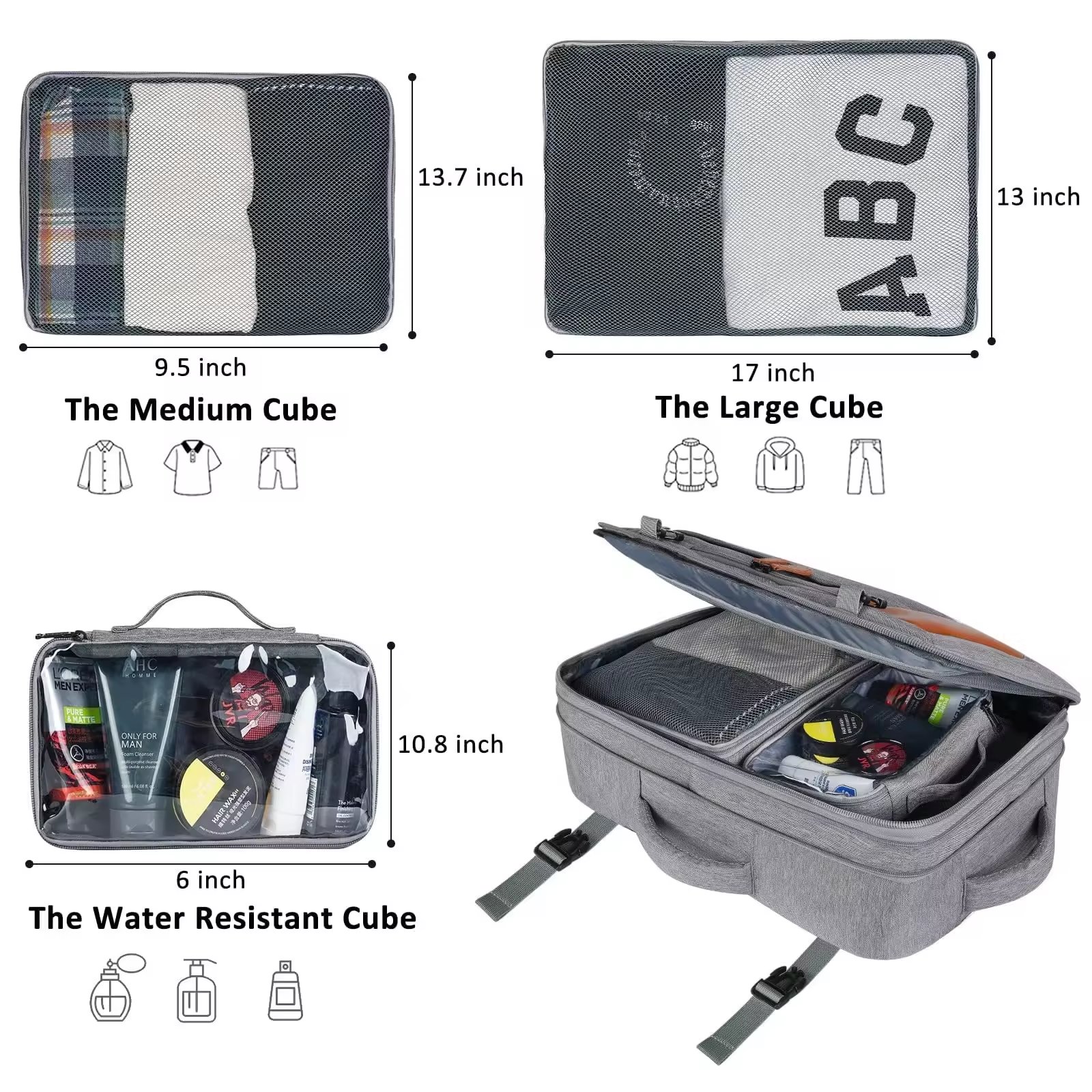 New Extra Large Expandable Storage Backpack Waterproof 40L Travel Luggage Bag Multifunctional Men's Business Laptop Backpack