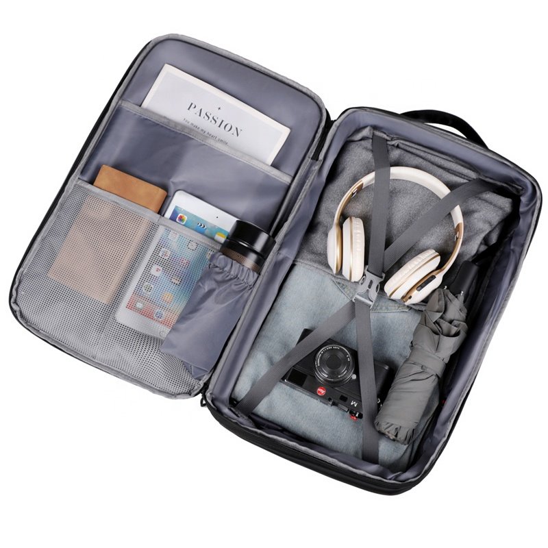 Boarding Large Capacity USB Waterproof Multifunction Expandable Dry Wet Separation Travel Business Trip Carry-on Laptop Backpack