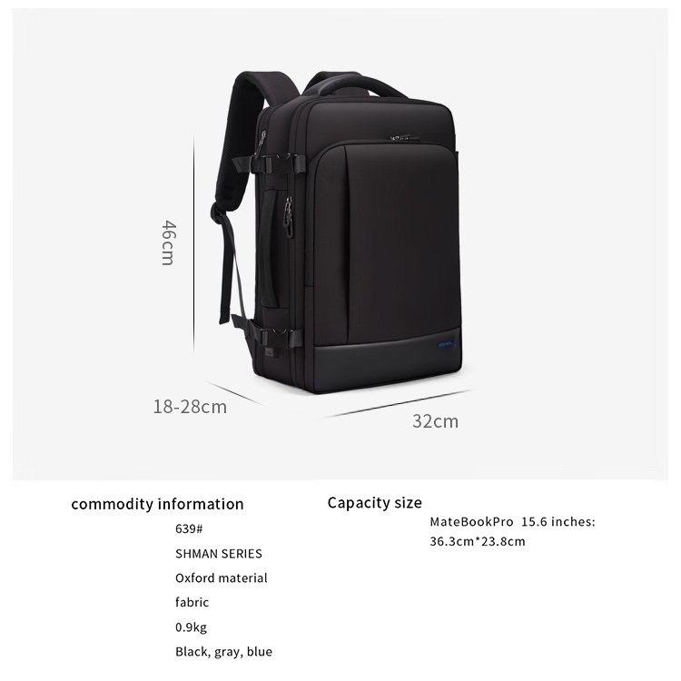 2023 hot sale Casual business laptop computer backpack with USB charging port