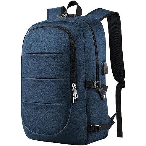 Travel Laptop Backpack for Men, 15.6-17.3 Laptop Backpack for School, Anti Theft Business Work Backpack with USB Charging Port