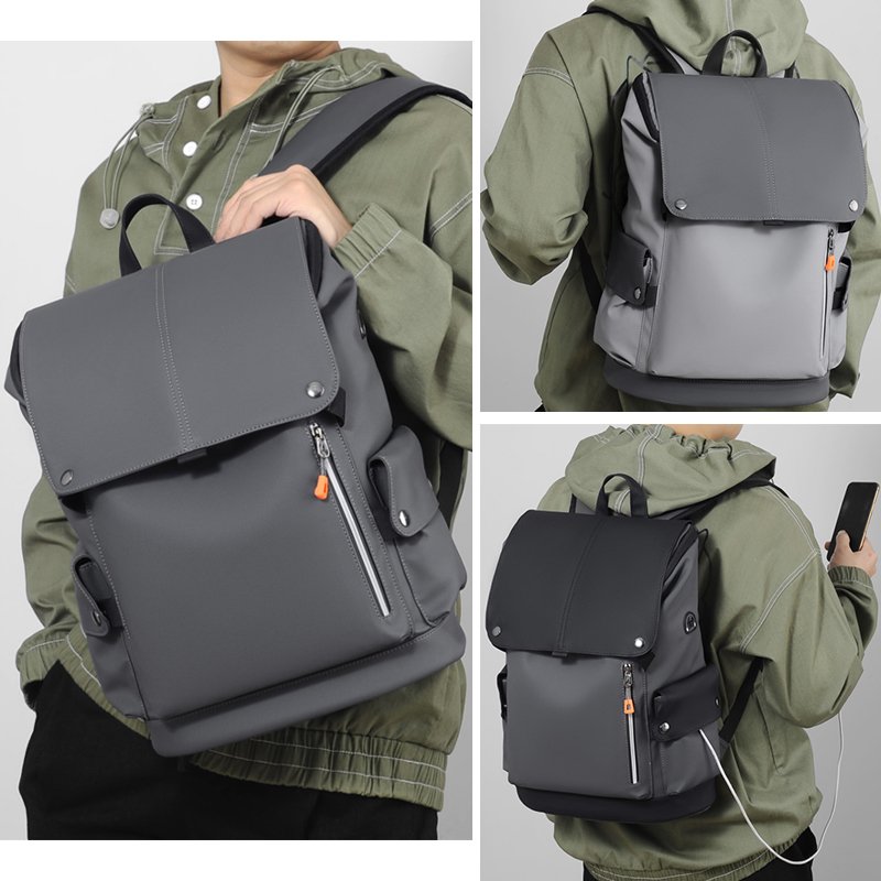 Fashion design good quality business knapsack backpack usb charging backpack school bag with OEM custom logo