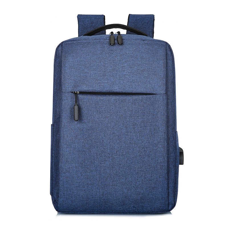 Hot Selling 2022 Ultralight Simple Oxford fabric custom Logo 15.6 inch Laptop Backpack usb design Unisex Knapsack mochilas