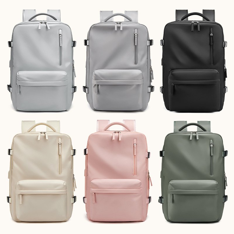 Large-capacity Backpack Ladies Business Computer Bag Short-distance Luggage Dry and Wet Separation Backpack Multifunction Nylon