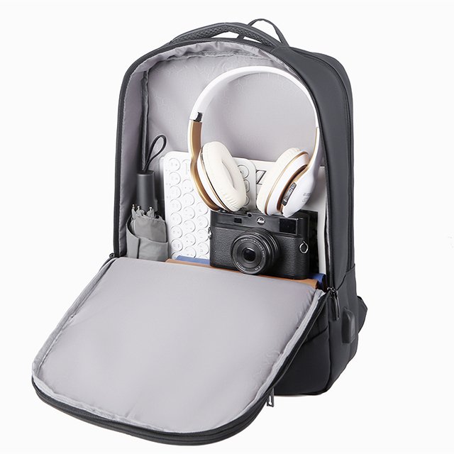 BSCI custom Durable Casual Lightweight Waterproof Rucksack 15 Inch Bag Black backpack office computer bag laptop backpackp