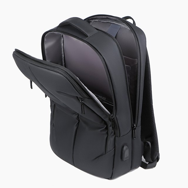 BSCI custom Durable Casual Lightweight Waterproof Rucksack 15 Inch Bag Black backpack office computer bag laptop backpackp