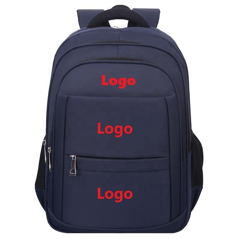 Hot Selling Customizable Men's Dark Blue laptop backpack bag with USB Waterproof Feature for Business Students and Unisex Use