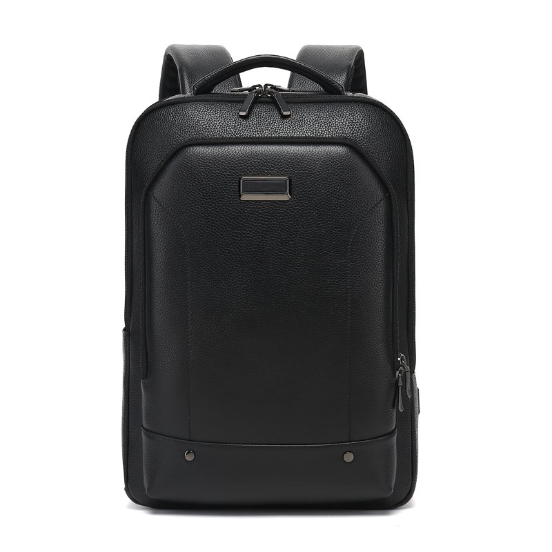 Wholesale Large Capacity Travel 14 Inches Laptop Backpack Genuine Leather Men Business Backpack