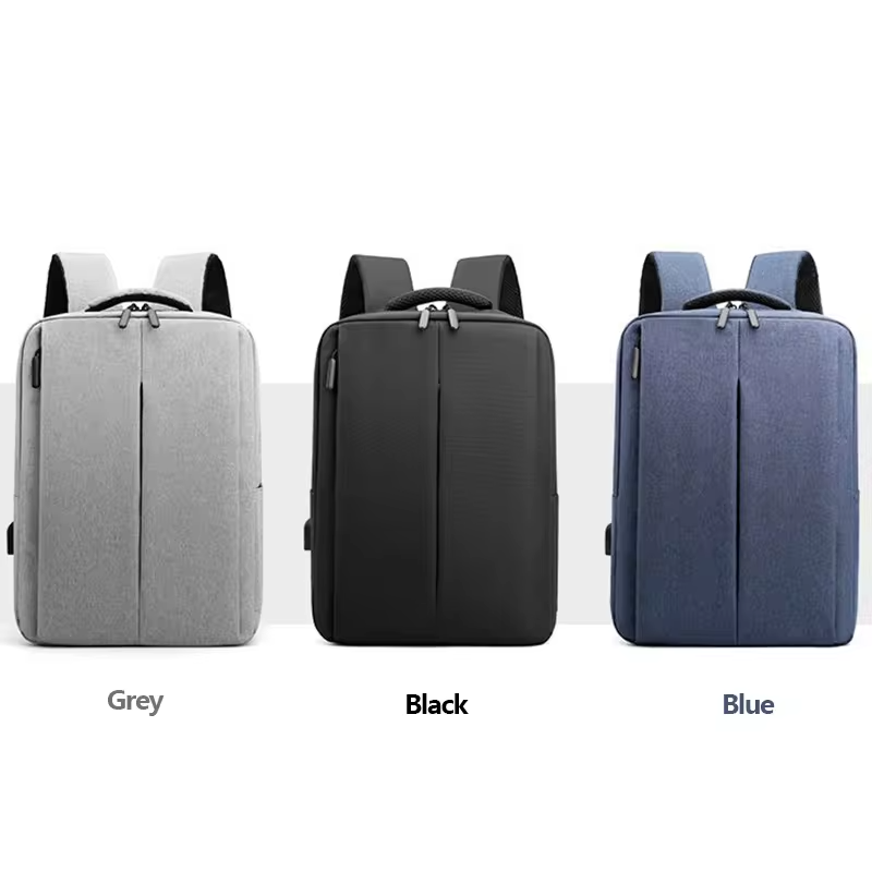 Custom Logo Nylon Polyester Student School Bags waterproof Men business Rucksack smart Laptop Backpacks with USB port