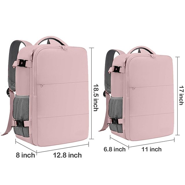 BSCI custom Trendy Women Girls Roomy Travel Laptop Backpack fit 15.6 Inch Notebook Large Capacity Carry On Travel Backpack