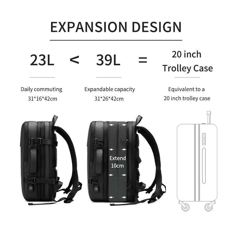 8886 Travel Laptop Backpack Anti-Theft Bag with USB Charging Port Business Backpack Fit 16 Inch Laptops for Men Women