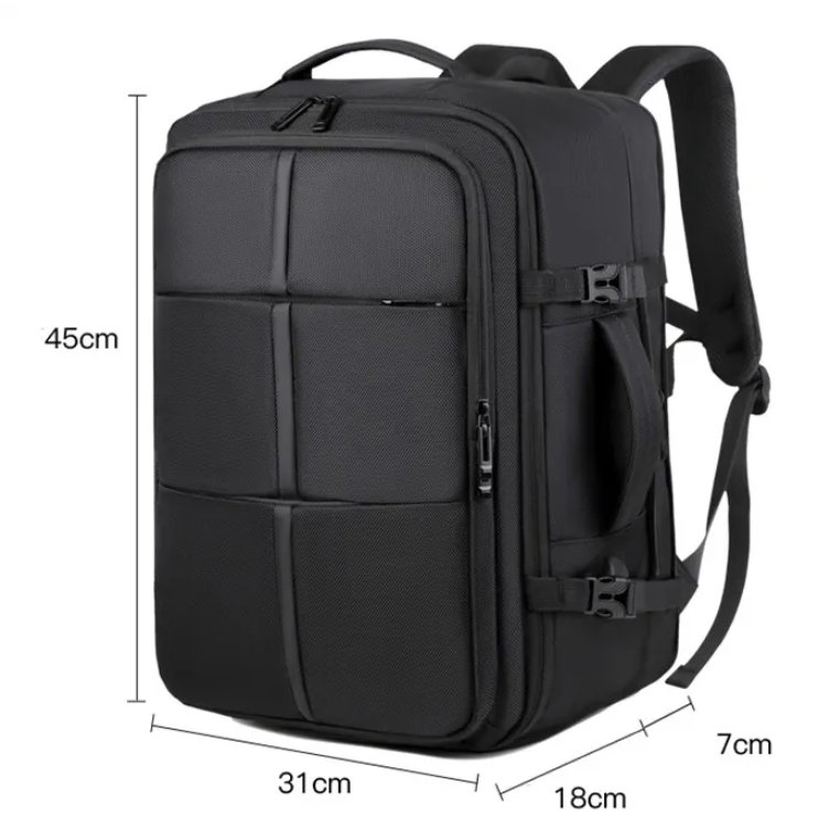 Custom Waterproof Business Laptop Backpack With Shoes Compartment for Men Large Capacity Outdoor Travel Computer Bags with USB