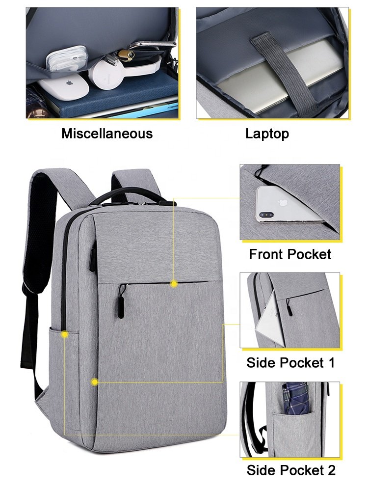 KAIFEI Waterproof Nylon Cheap Laptop Backpack With Compartment Anti-thieft Backpack Computer