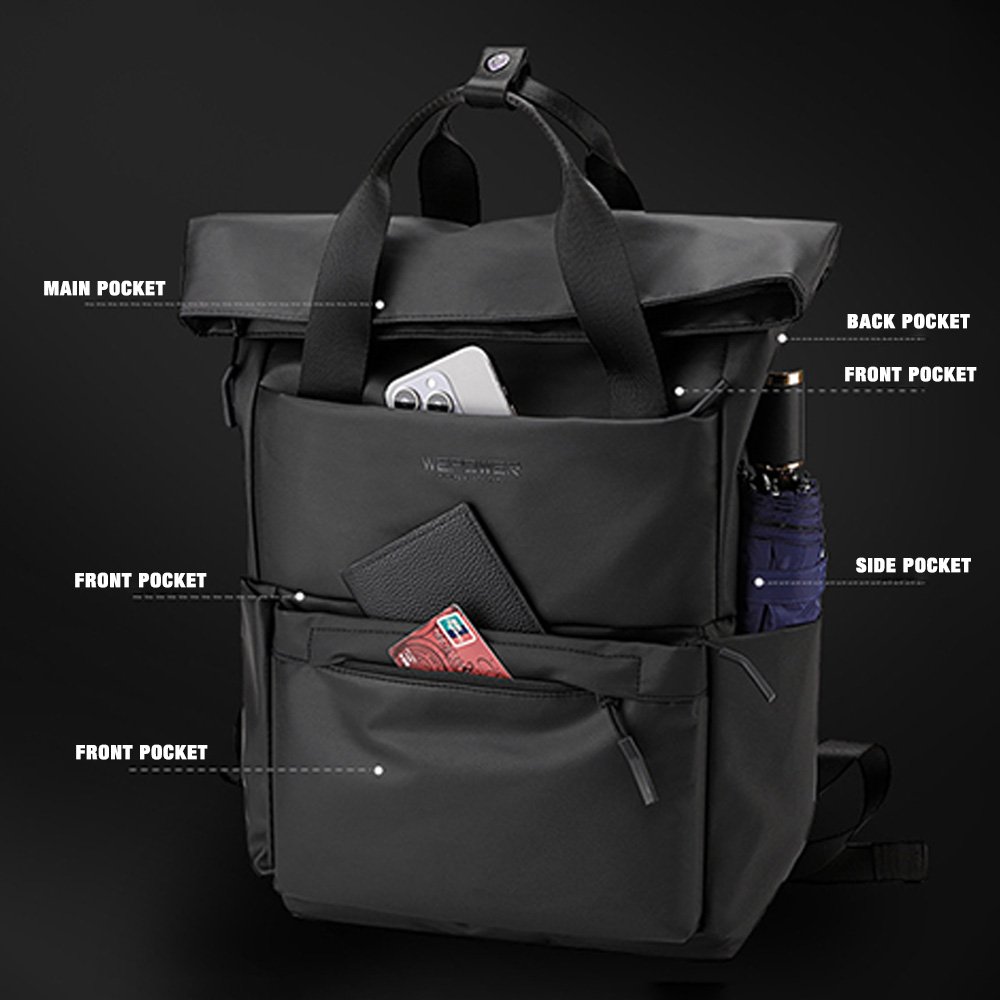 Stylish Business Bag Laptop Backpack with Custom Logo for Daily Life Travel Student