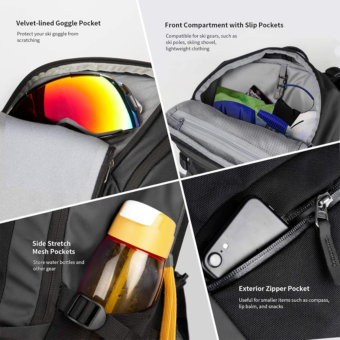 Water proof Travel Organizer 30L Trekker Bag Climbing Skiing Camping Travel Mountaineering Ski Backpack