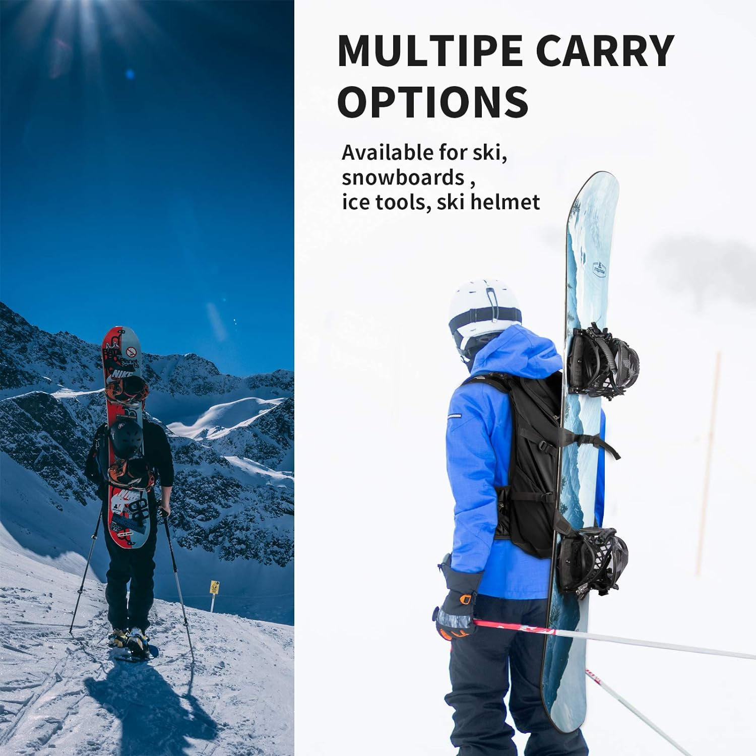 Water proof Travel Organizer 30L Trekker Bag Climbing Skiing Camping Travel Mountaineering Ski Backpack
