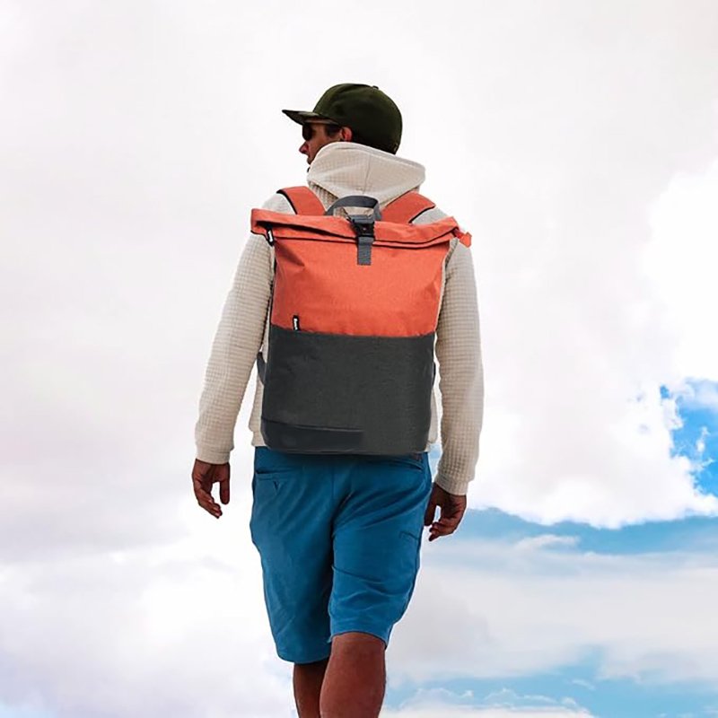 Custom Fashion Roll-Top Laptop Backpack Business Leisure Laptop Backpack