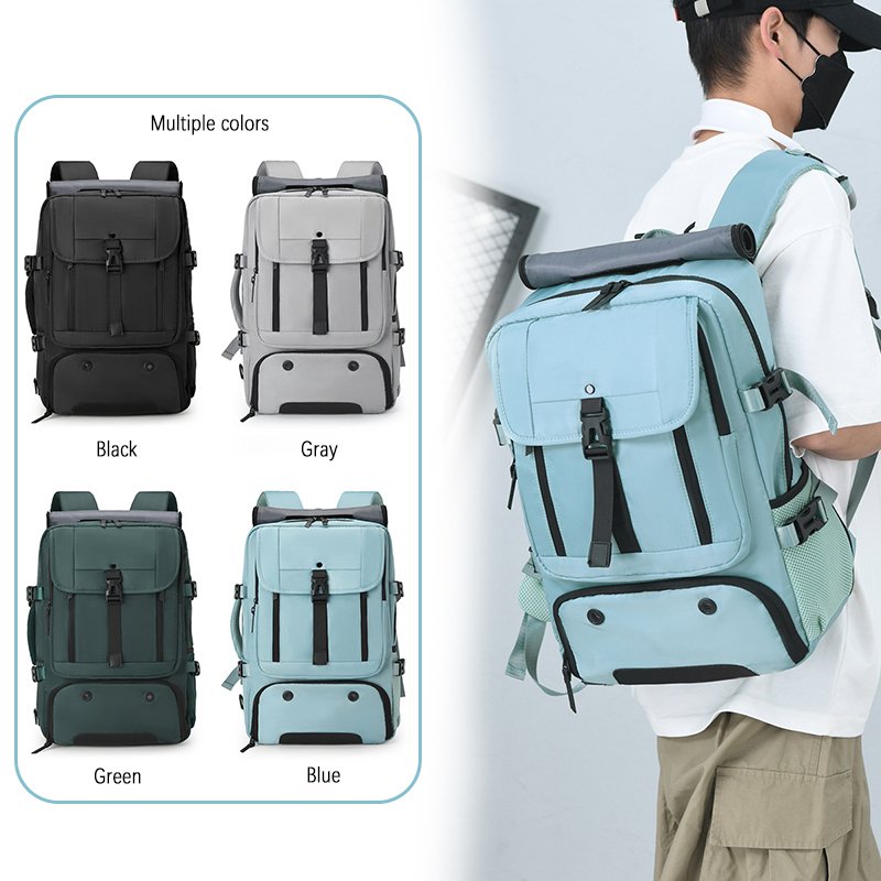 Custom Men's Laptop bags backpack Waterproof casual sport travel student Mochilas outdoor hiking backpack with Shoe Compartment