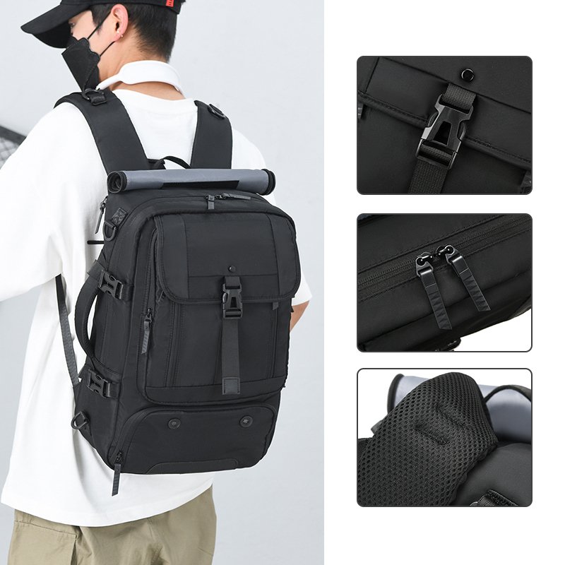 Custom Men's Laptop bags backpack Waterproof casual sport travel student Mochilas outdoor hiking backpack with Shoe Compartment