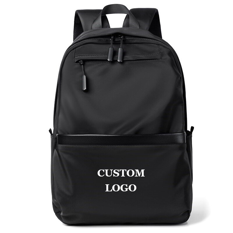 Custom LOGO 15 Inch Men's Backpack Travel Shoulder Bag Leisure Computer Bag Fashion Trend Students School bags 2024