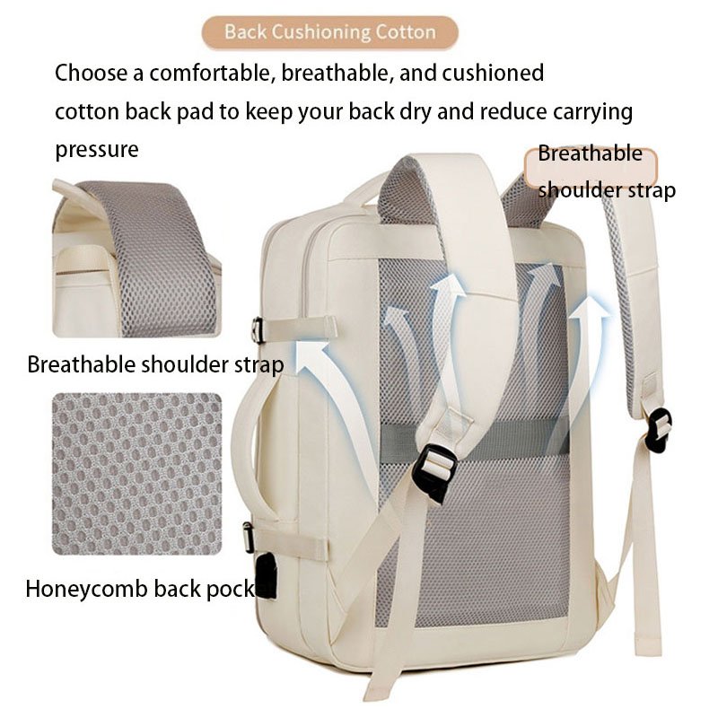 Customize Large Capacity Travel Backpack With USB Charging Carry On Hiking Backpack Waterproof Outdoor Laptop Backpack