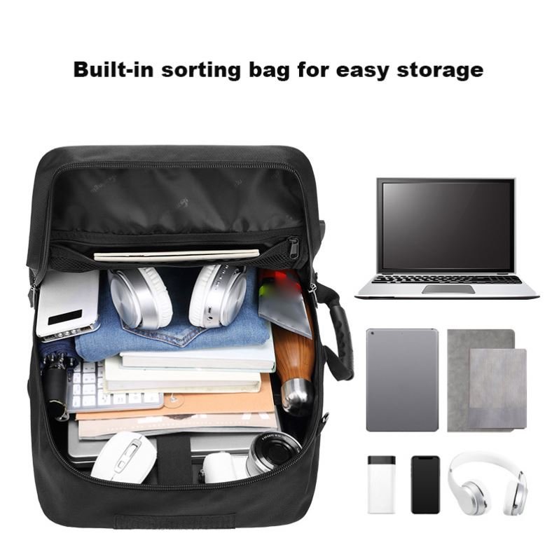 New large capacity men's travel backpack, multi-functional waterproof luggage outdoor hiking bag with independent shoe storage