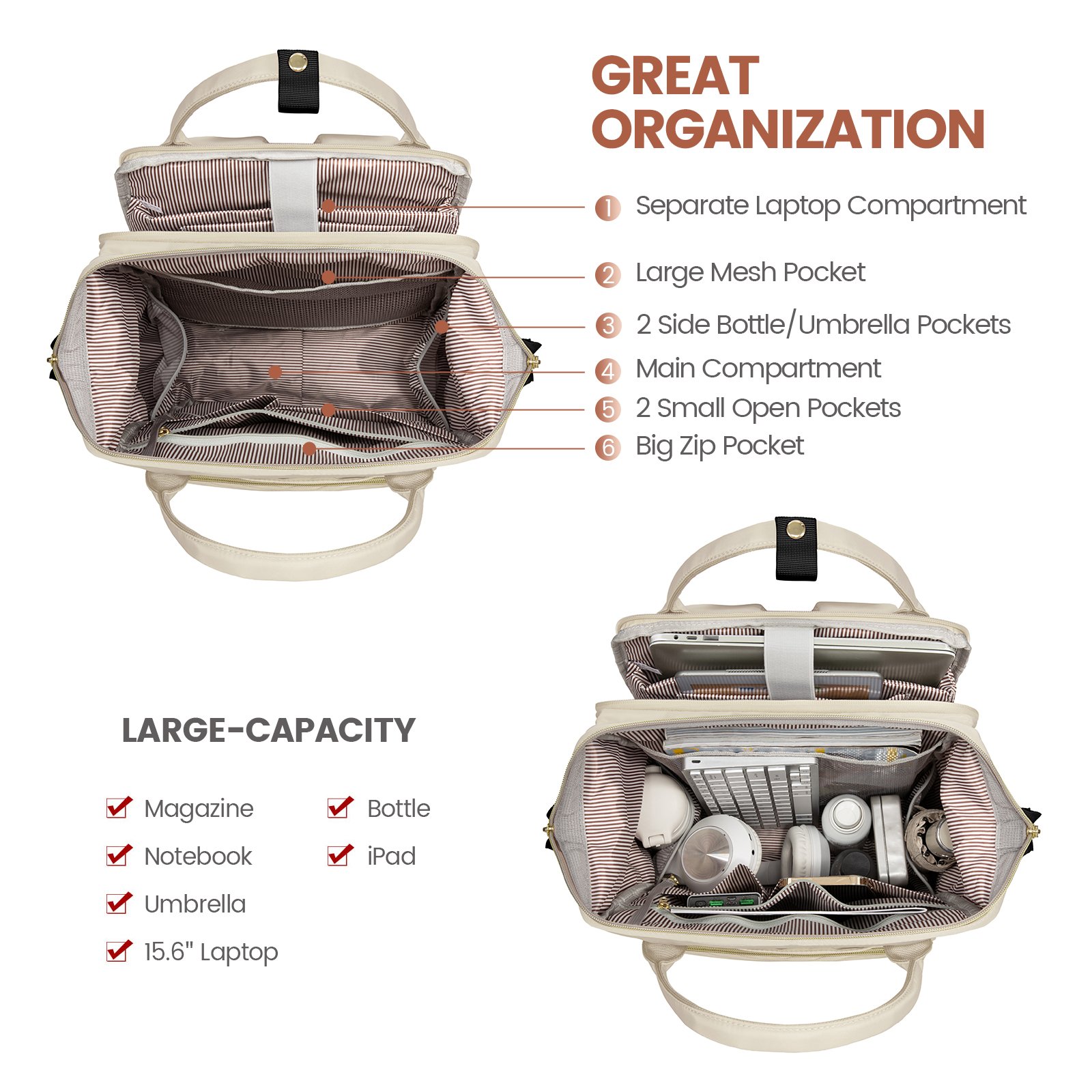 LOVEVOOK Waterproof computer back pack college bags New school bag Backpack women casual Sport backpack notebook Laptop rucksack