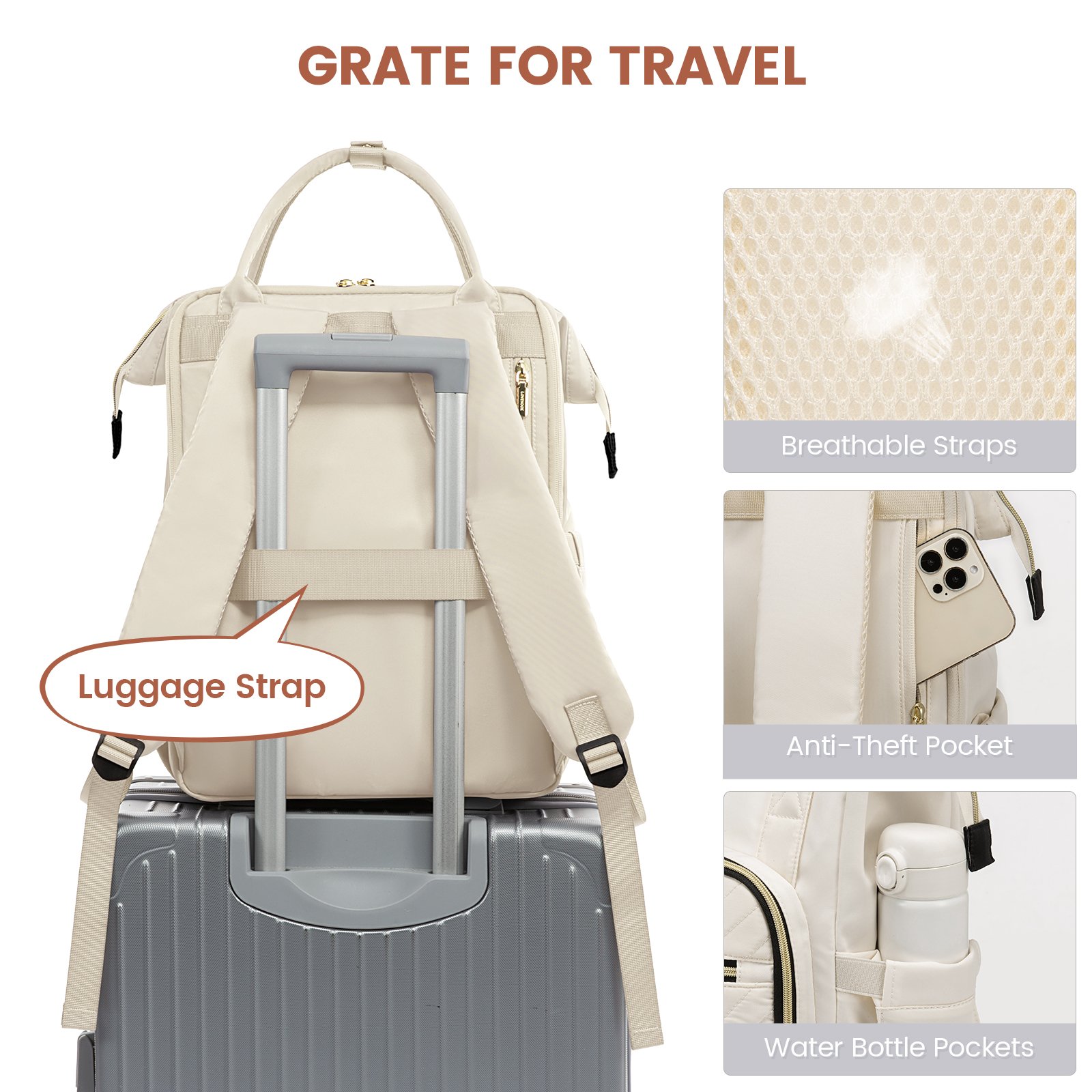 LOVEVOOK Waterproof computer back pack college bags New school bag Backpack women casual Sport backpack notebook Laptop rucksack