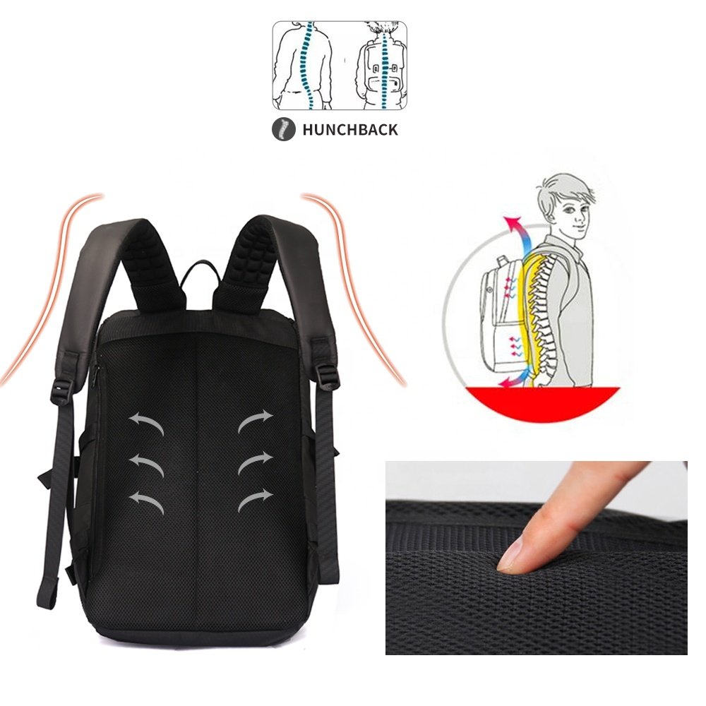 Aoking mochilas custom logo laptop backpack bag polyester students usb charging backpack
