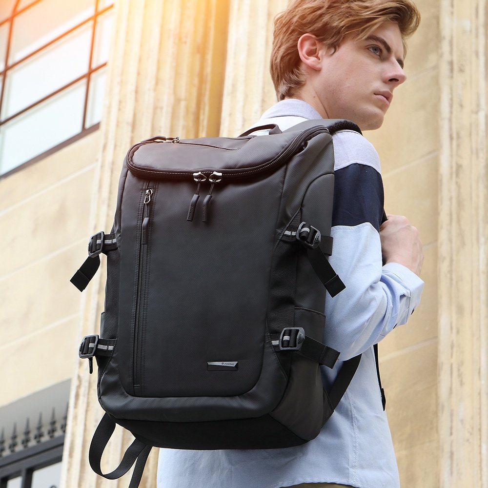 Aoking mochilas custom logo laptop backpack bag polyester students usb charging backpack