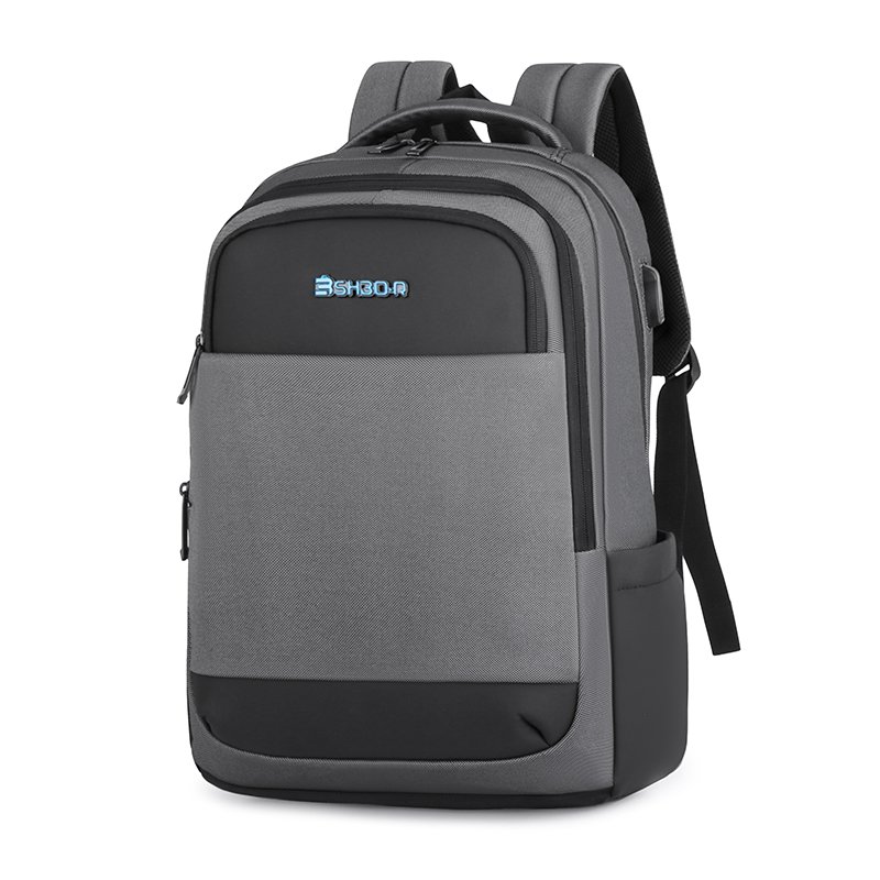 Business waterproof backpack black nylon laptop backpacks school bags unisex custom
