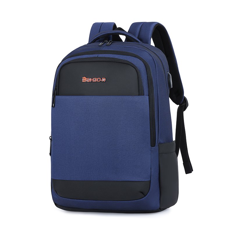 Business waterproof backpack black nylon laptop backpacks school bags unisex custom