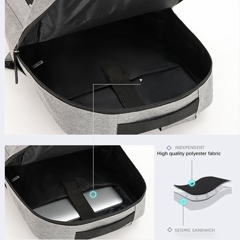 Wholesale fashion15.6 Inch Business men's travel school Computer bag backpack set mochilas women's USB Laptop Backpacks