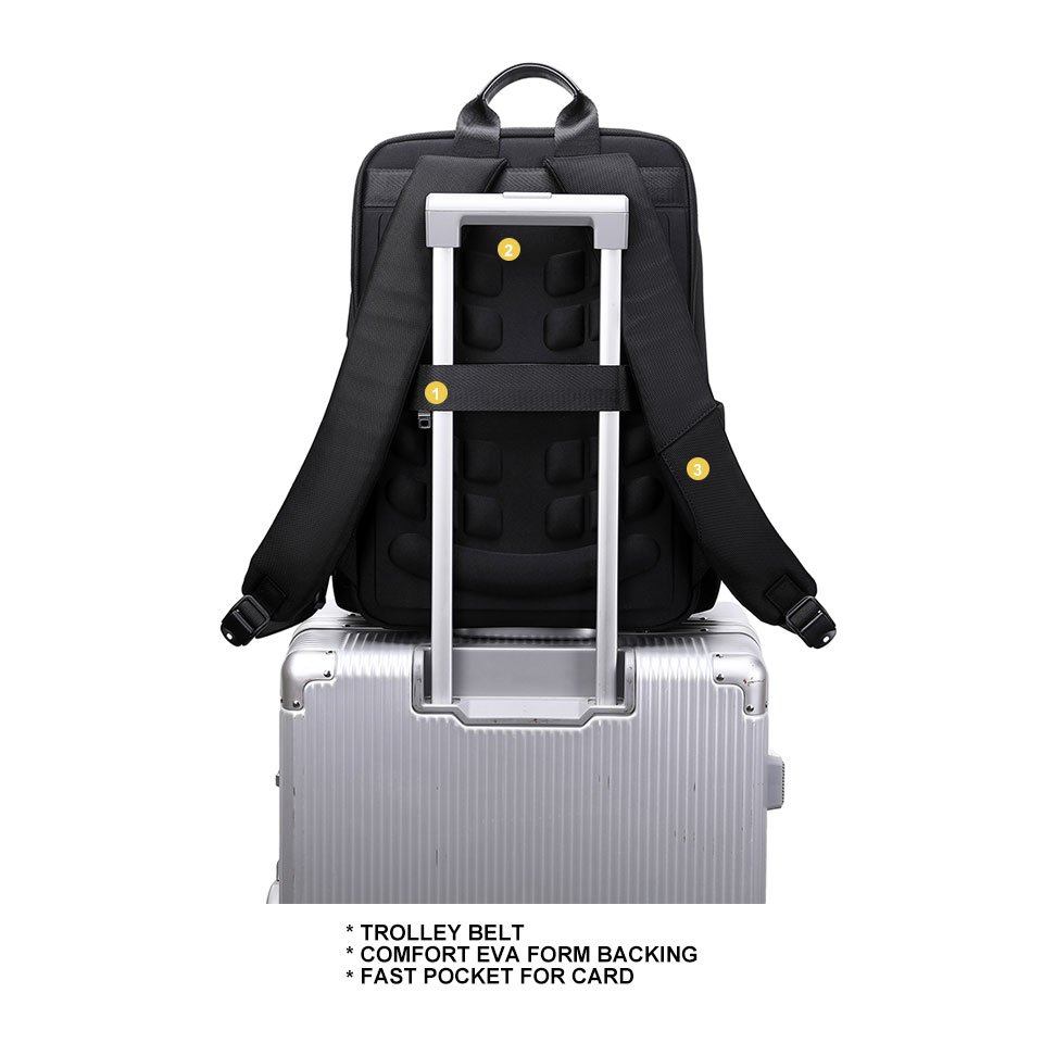 Guangzhou manufacturer accept custom logo large capacity waterproof men business travel laptop backpacks with usb