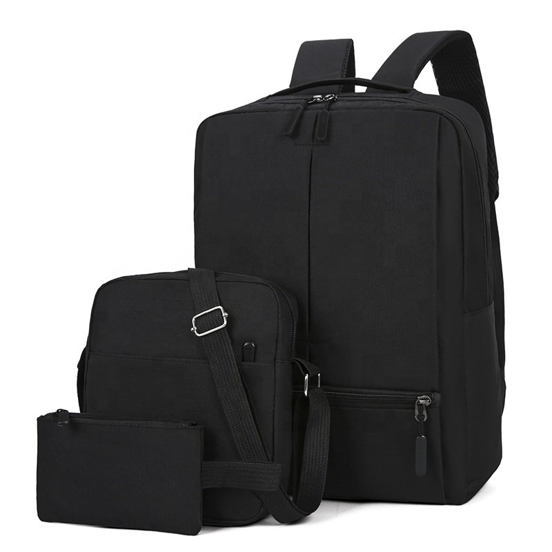 Hot Selling Custom Fashion Multifunctional 3 Sets Student Bags Business Laptop Backpack